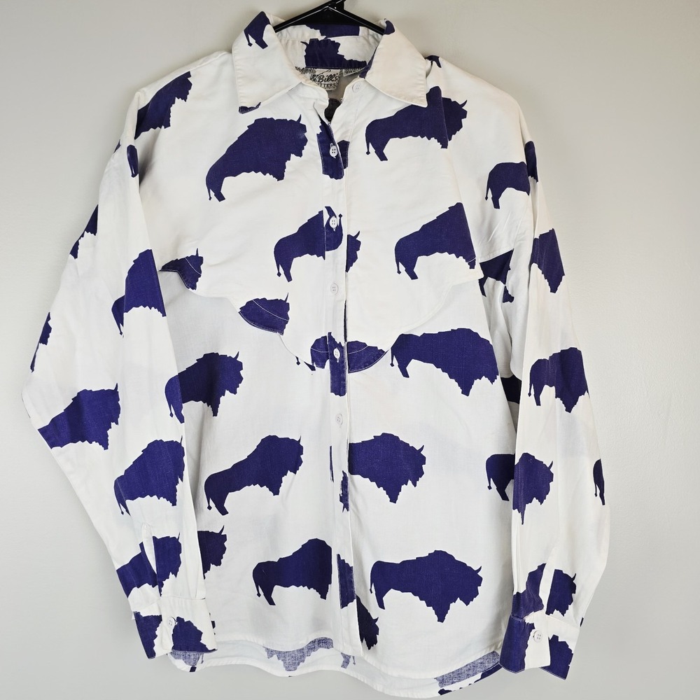 Vtg Mine and Bills‎ Outfitters Western Shirt Button Up Long Sleeve Medium.D103